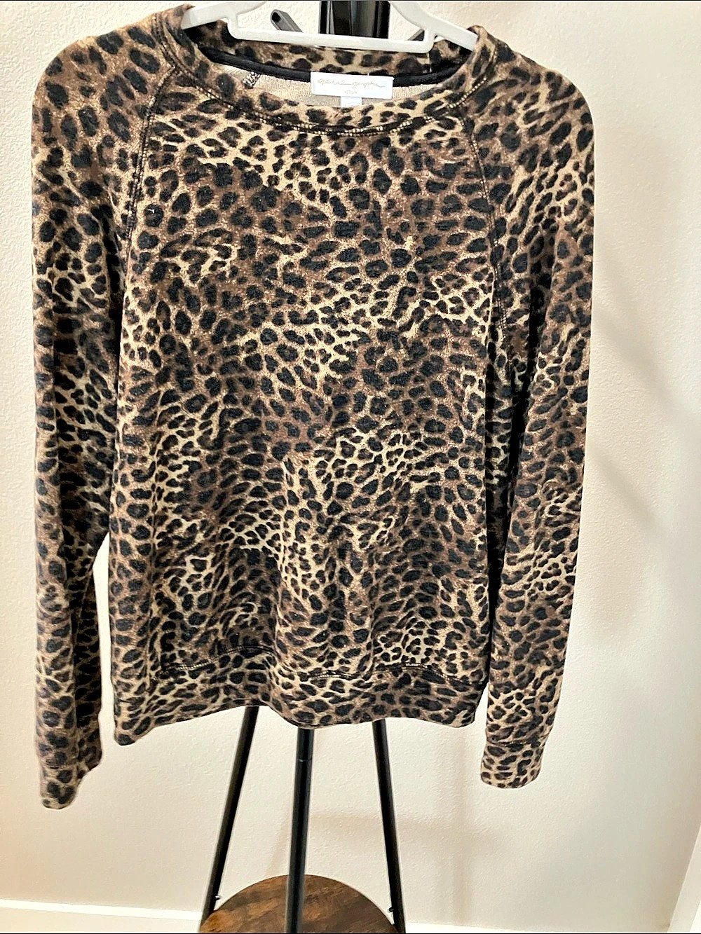 Spiritual Gangster Leopard Print Long Sleeve sweatshirt